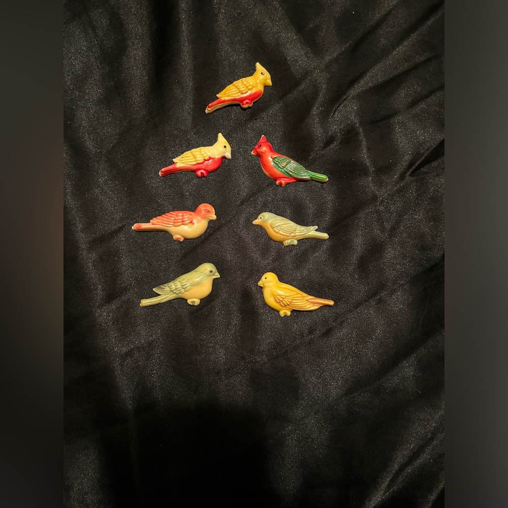 Vintage Small Birds Fridge Magnets